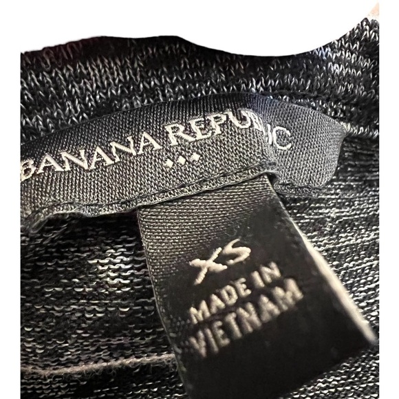 Banana Republic Factory Black Striped Shirt XS - Picture 4 of 6